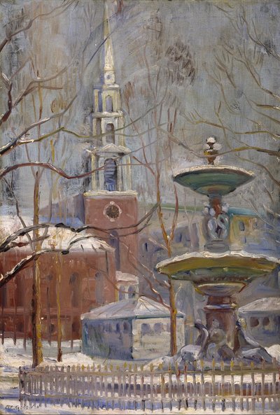 Calle Park en Boston Commons de Arthur Clifton Goodwin